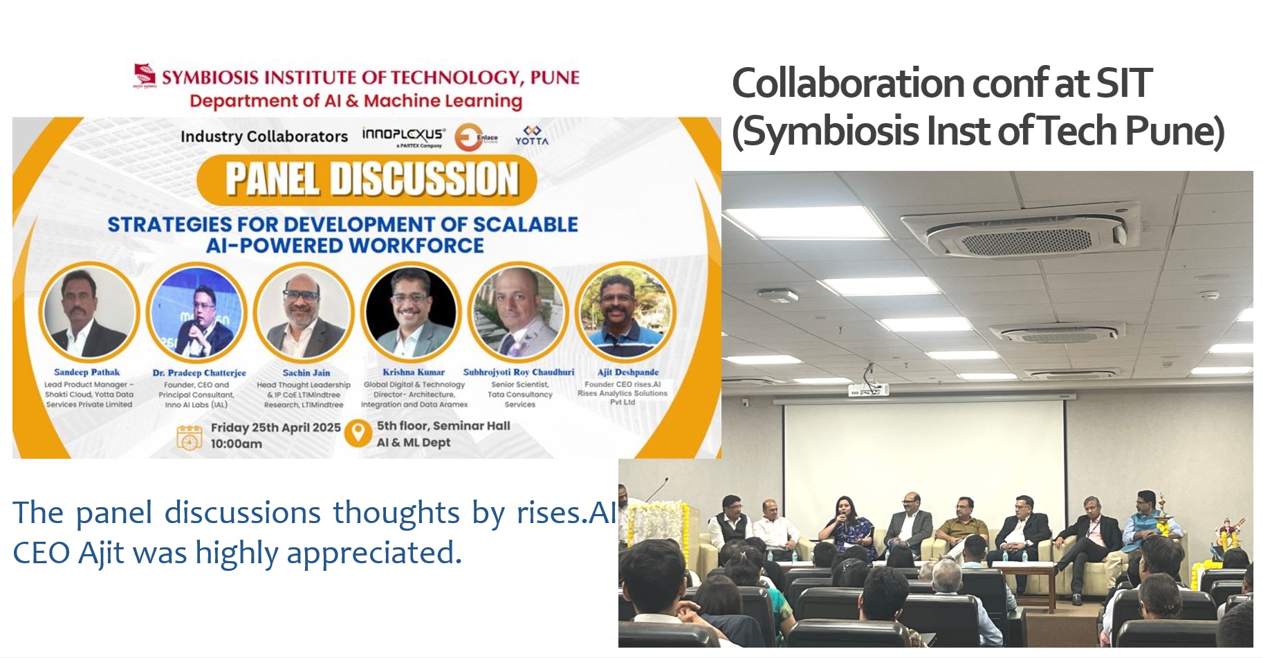 Symbiosis Institute of Technology Pune AI ML panel