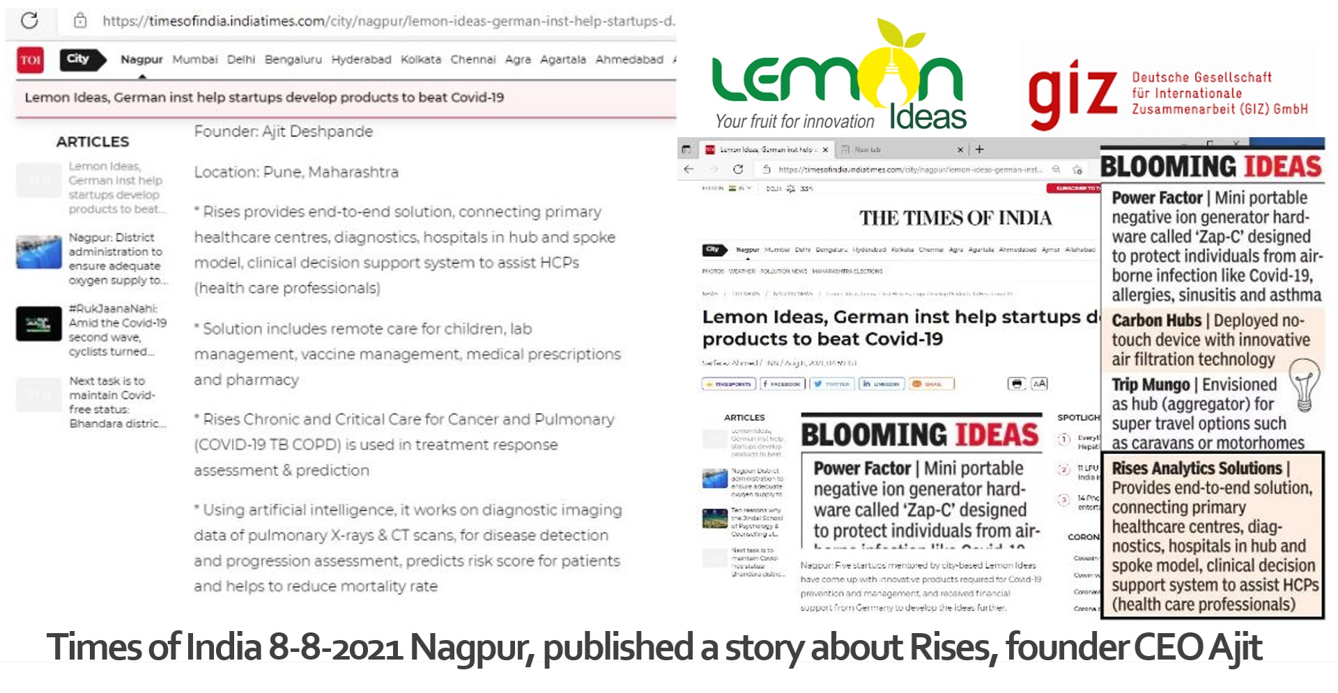 Times of India Nagpur Lemon Ideas story